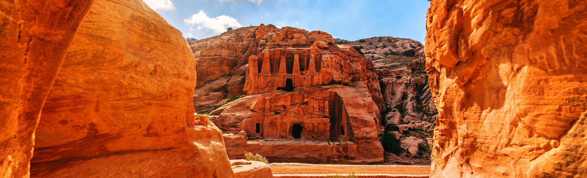Ruinen von Petra in Jordanien