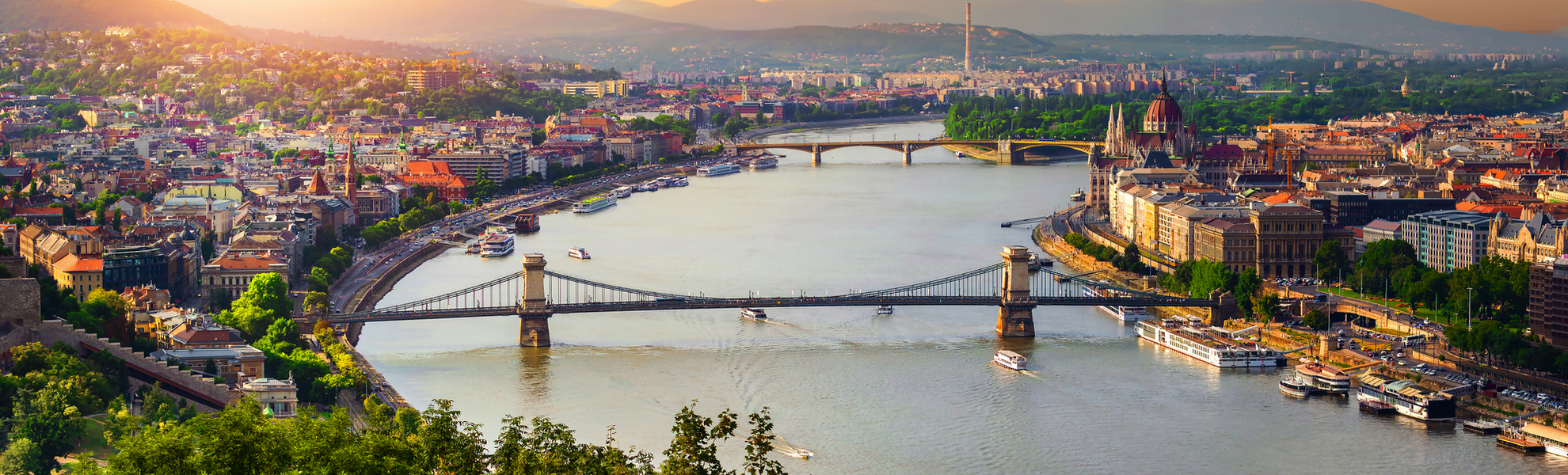 Panorama von Budapest in Ungarn